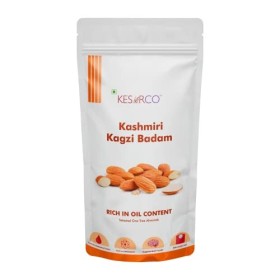 KESARCO Pure Kashmiri Almond Kagzi Badam, Whole Natural, Authentic Almonds, Rich in Oil Content GMO Free No Chemicals Direct 