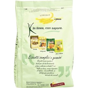 Lot de 6 biscuits Doemi Biscotti avec farine de blé entier sans sucre ajouté 500 g de gâteaux