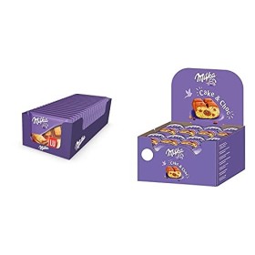 Milka - Mini tablettes chocolat au lait et au biscuit LU-Pack de 20 mini tablettes 35g & Cake and Choc - Gâteau Moelleux Fo