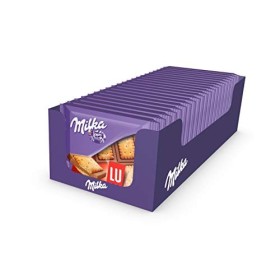 Milka - Mini tablettes chocolat au lait et au biscuit LU-Pack de 20 mini tablettes 35g & Cake and Choc - Gâteau Moelleux Fo