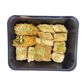 750g, 68 Pièces Assortiment de Baklavas avec pistaches et Noix de Cajou Coffret cadeau élégant Sans conservateurs, additifs, 