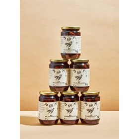 KoRo - Olives Kalamata Bio avec noyau 6 x 400 g - aromatique unique - olives naturelles en saumure - provenance Grèce