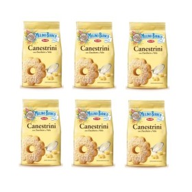 Mulino Bianco Canestrini Lot de 6 biscuits sucrés 200 g