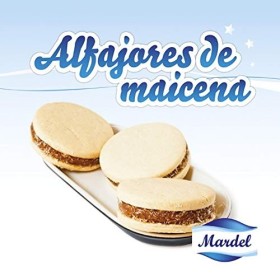 Mardel - Alfajores de fécule de maïs rempli de Dulce de Leche - Manjar argentin - 2 Pack de 6 Unités - Total 12 Alfajores - 9