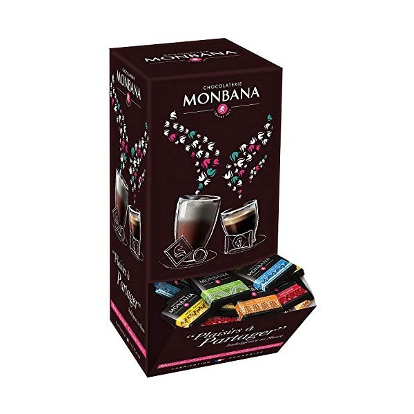 Monbana 150 Carrés De Chocolat Noir Monbana, Pures Origines, Du Ghana, DEquateur, Costa Rica, Papouasie Et Tanzanie. Boite D