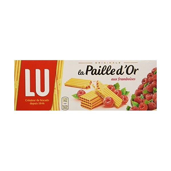 LU Paille dOr aux Framboises 170 g - Lot de 8