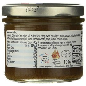 Lucien Georgelin Tapenade Noire 100g - Pack de 6