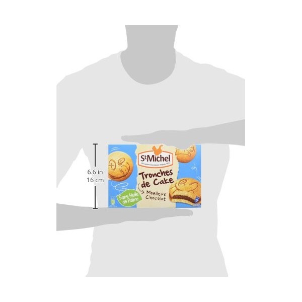 St Michel Tronche de Cake Moelleux Chocolat 175 g - Pack de 9