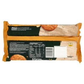 Mulino Bianco Gran Cereale Classico Lot de 6 biscuits à grains de céréales 500 g