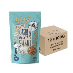 John Altman Noix de cajou grillées à sec avec sel de mer – 100 % noix, sans sucre ni huile – végétaliennes – 100 % naturelles