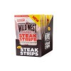 Wild West Steak Strips, 16 x 25 g de viande de boeuf déshydratée, bœuf Jerky haute protéine, collation protéinée