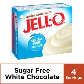 Jell-O Sugar-Free Instant Pudding and Pie Filling, White Chocolate, 1-Ounce Boxes Pack of 6 by JELL-O
