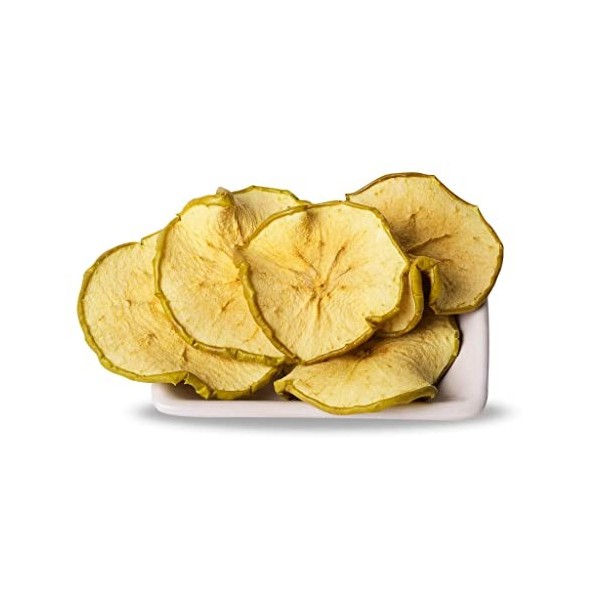 Pommes Déshydratée sans Sucre Bio, Fruits Secs 100% Naturel sans Additifs pour le Cocktail, Infusions, Décorations Comestible