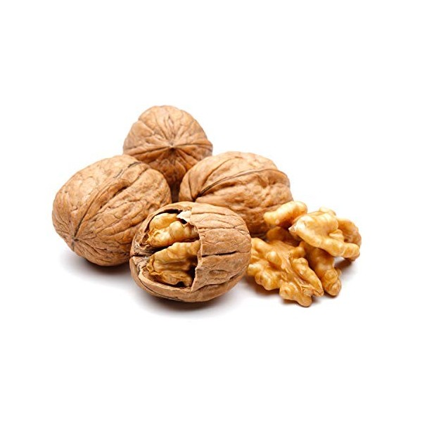 NATURAL FOOD Noix Savoureuses En Coque - Vegan Naturel Non Traité Haute Qualité - Acides Gras Essentiels Précieux - pour les 