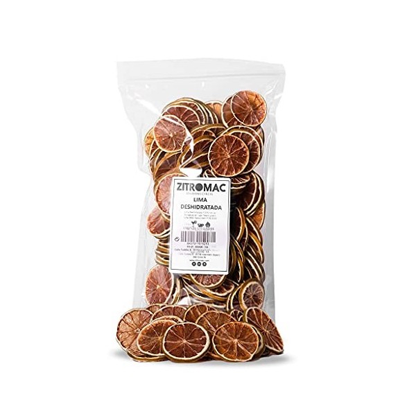 Citron Vert séché pour Les Cocktails Fruits secs sans Sucre pour Cocktail Décoration, Confiserie, Noël, Boissons Tranche de C