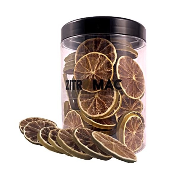 Citron Vert séché pour Les Cocktails Fruits secs sans Sucre pour Cocktail Décoration, Confiserie, Noël, Boissons Tranche de C