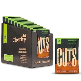 Cherky ECO Biltong BIO Cuts BBQ, 10 x 30g - Biltong BIO séché Cuts, viande de bœuf espagnole BIO nourrie à lherbe, séché à l