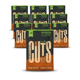 Cherky ECO Biltong BIO Cuts BBQ, 10 x 30g - Biltong BIO séché Cuts, viande de bœuf espagnole BIO nourrie à lherbe, séché à l