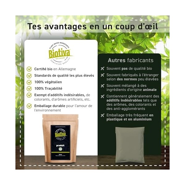 Baies de sureau bio 1000g - séchées - Sambucus - sans agent de remplissage - embouteillées et certifiées en Allemagne - Bioti