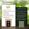 Baies de sureau bio 1000g - séchées - Sambucus - sans agent de remplissage - embouteillées et certifiées en Allemagne - Bioti