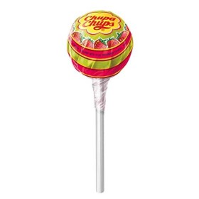 Chupa Chups Tubo Fraise Love, Boîte Distributrice de 150 Sucettes aux Trois Parfums Fraise, Fraise Acidulée et Lait-Fraise 1.