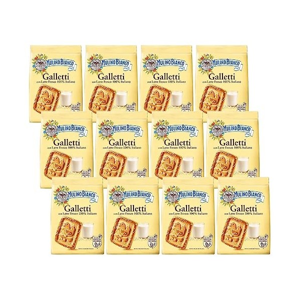 MULINO BIANCO Spicchi di Sole - Biscuits au beurre croustillants en forme de croissants 400g Spicchi di Sole, x6 