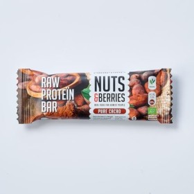 NUTS&BERRIES RAW PROTEIN BAR PURE CACAO