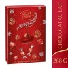 Lindt - Calendrier de lAvent LINDOR - Assortiment de Chocolats au Lait - Cœur Fondant - Idéal pour Noël, 268g