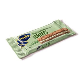 Wasa Sandwich Cheese & Chives 24 x 37 g | Snack sandwich riche en fibres en grains de seigle entiers avec une garniture à la 