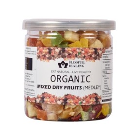 Blessfull Healing Organice Mélange de fruits secs Medley 907 g Récipient hermétique lemballage peut varier 