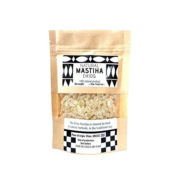 IconsGr Mastic de Chios 100% Naturel provenant Directement des producteurs de Mastic Petites Larmes 100gr