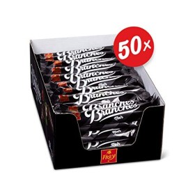 Frey Branches Classic Barres de chocolat noir - Présentoir de 50 Snacks fourrées à la crème de noisettes - Fabriqué en Suisse