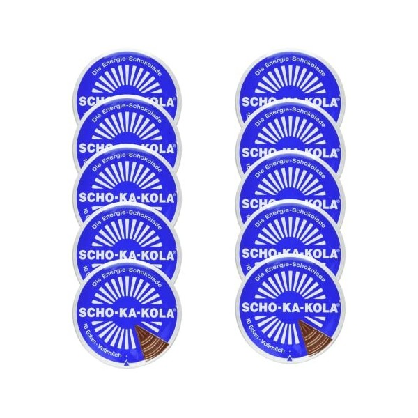 Scho-Ka-Kola lait entier, paquet de 10 10x 100 g 