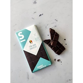 SWEET-SWITCH® - Dark Chocolate Box - 12 x 100 g - Chocolat noir belge - Mélange de chocolat - Boîte cadeau - Sans sucre - San