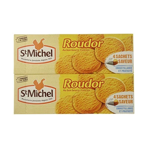 ST MICHEL Roudor Palets Croustillants/Fondants pack 2x150 g - Lot de 8