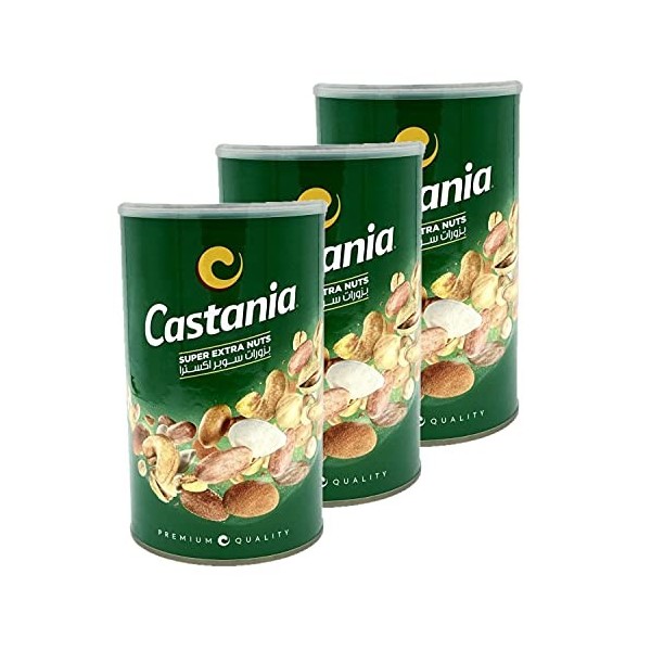 Lot 3x Assortiment de fruits à coques / super extra nuts - Castania - pot 450g