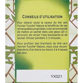 Epicerie YUNNAN TUOCHA - Thé Vert Nature 40G - Lot De 2 - Livraison Rapide et Gratuite