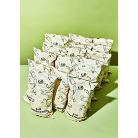 KoRo - Chips de lentilles au sel marin - Bio et Vegan -16 x 100 g