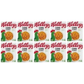 Kelloggs Lot de 10 céréales classiques croustillantes pour petit-déjeuner, céréales, céréales, 250 g