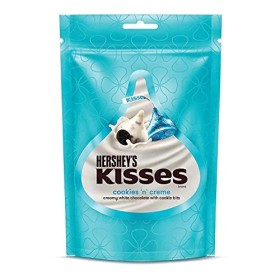 HERSHE Delicious Kisses Cookies n Creme Chocolate, 100.8g Pack of 4 