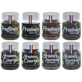 Graines Comestibles Bio - Assortiment Découverte 8 Saveurs - Graines Alimentaires Origine France