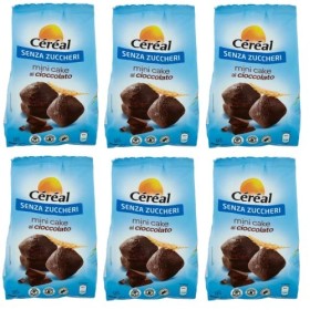 Lot de 6 mini cake al cioccolato - Sans sucre - 196 g
