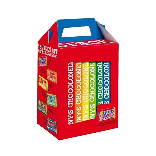 Chocolate Tonys Chocolonely Rainbowpack Classic 6 bars de 180GR