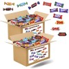 Mix gourmand - Assortiment de mini chocolats Mars, Snickers, Bounty, Twix, Milka, Daim, Toblerone 2x100 