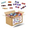 Mix gourmand - Assortiment de mini chocolats Mars, Snickers, Bounty, Twix, Milka, Daim, Toblerone 2x100 