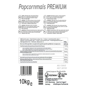 Maïs à éclater premium sac de 10 kg XXL 1:46 pop volume champignon Mushroom