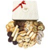The Vegan Elephant coffret en métal, assortiment de biscuits Biologiques & Véganes : Mini cookies, tuiles, cigarettes russes,