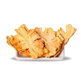 Ananas Seche sans Sucre Bio, Fruits Secs 100% Naturel sans Additifs pour le Cocktail, Infusions, Décorations Comestibles, Chi