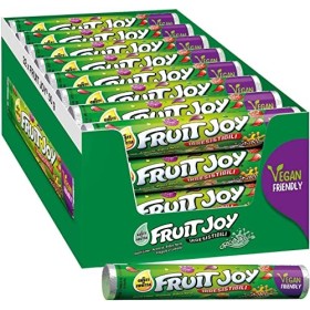 Nestlé Fruit Joy Original Gummy Candy Vegan Friendly avec saveur de fruits 32 tubes