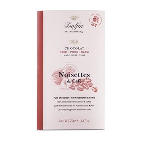 Dolfin chocolat noir avec noisettes et café - 15 x 70 grammes